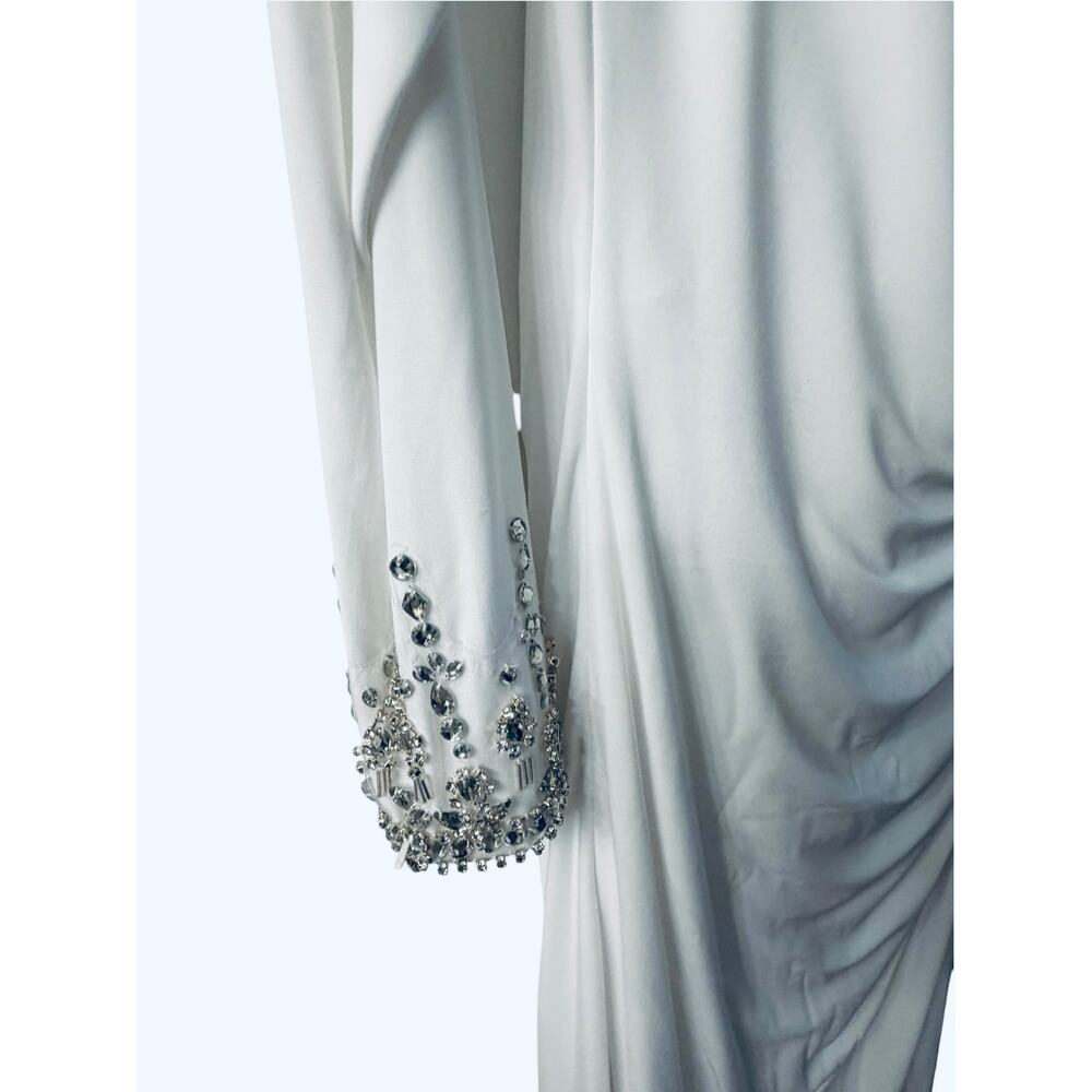 Elegant Mac Duggal Jeweled Cuff Asymmetrical Evening Gown - Picture 6 of 16